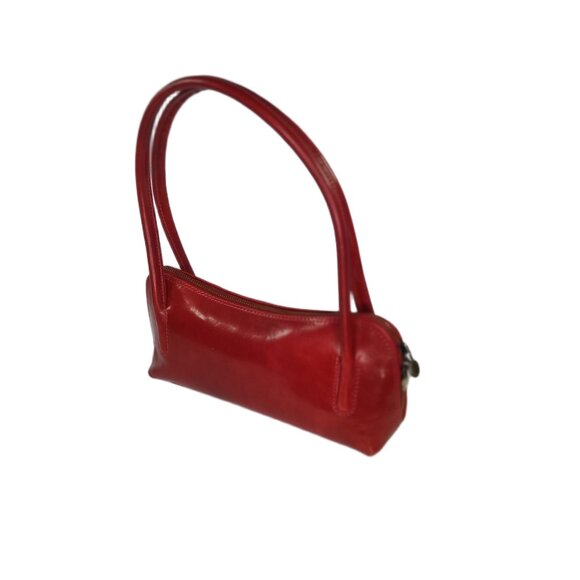 Genuine Charlie Leather "Caterina" Small Red Leather Handbag-NWT - Picture 1 of 14